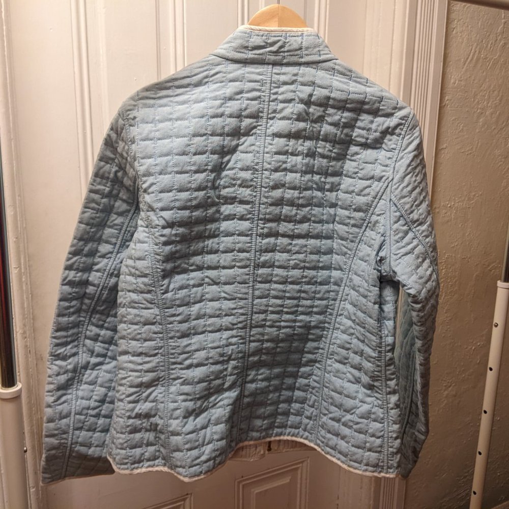 Pendleton Cotton Lightweight Reversible Baby Blue… - image 2